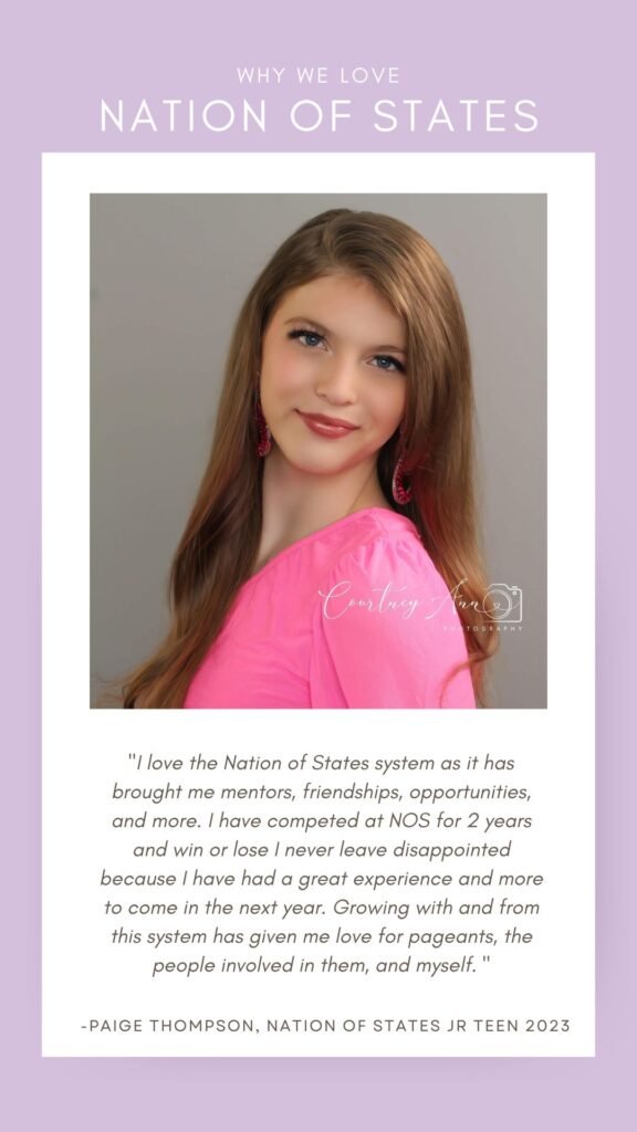 Nation of States Pageant Testimonial