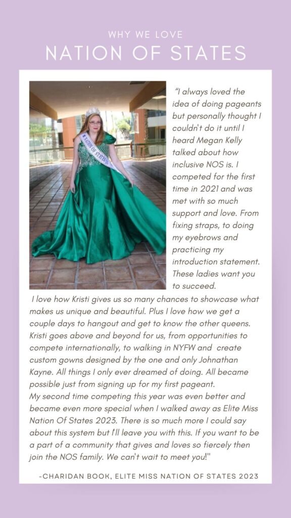 Nation of States Pageant Testimonial